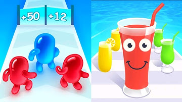 Max Levels Juice Run 3D Vs Join Blob Clash 3D 😼😽🙂😚👿😻🙊 All New Max Update Mobile Gameplay WE21