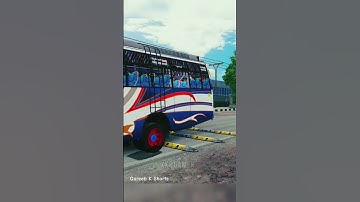 Gemini Bus On Speedbraker 🔥😯😮 #shorts