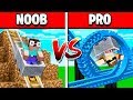 NOOB vs PRO ROLLERCOASTER IN MINECRAFT!