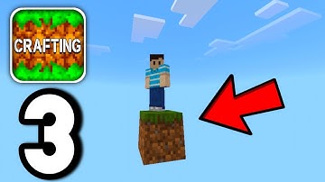 Crafting and Building - ONE BLOCK SKYBLOCK - Gameplay Part 3