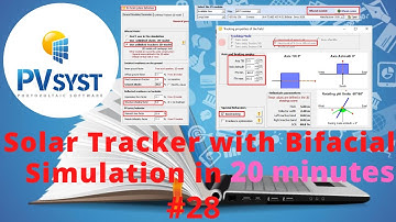Solar Tracker with Bifacial Simulation only in 20 Minutes