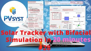 Solar Tracker with Bifacial Simulation only in 20 Minutes