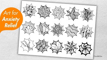 40 Minutes of Relaxing Zentangle Patterns || Draw Along for Calm Focus