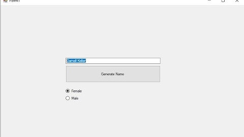 How to code a name generator in C#