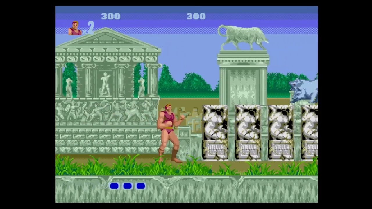 SEGA Mega Drive Classics PS4: Altered Beast Stage 1 & 2 Gameplay - YouTube