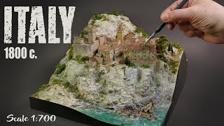 How to make a miniature model  | Italy (18th) | Scale: 1:700