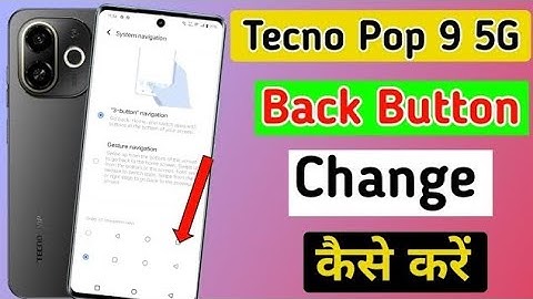 How to change navigation button in tecno pop 9 5g me / tecno pop 9 5g me button kaise change kare