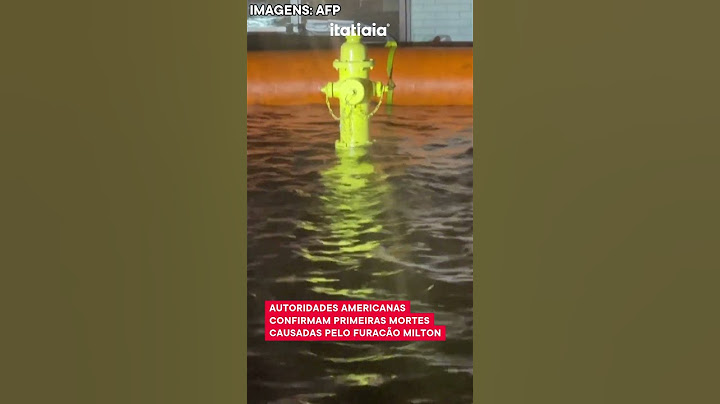 AUTORIDADES AMERICANAS CONFIRMAM PRIMEIRA MORTE CAUSADA PELO FURACÃO MILTON