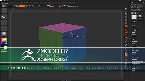 ZBrush ZModeler Edge Actions - Edge Delete