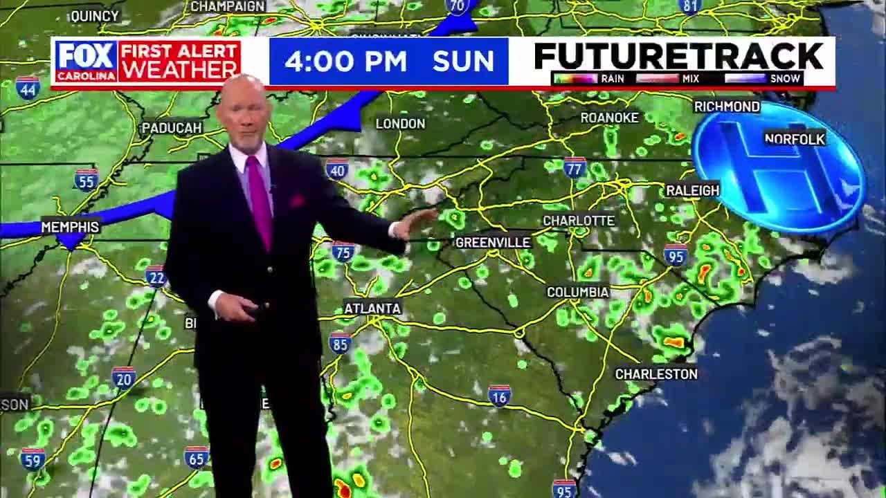 Hot and humid weekend with pop-up late day storms - YouTube