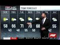 First Alert Forecast: Warm week ahead