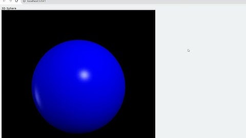 Create a 3D sphere using the vpython module in Python