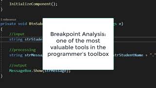 Debugging: Detecting, Finding, & Fixing Errors with Breakpoints