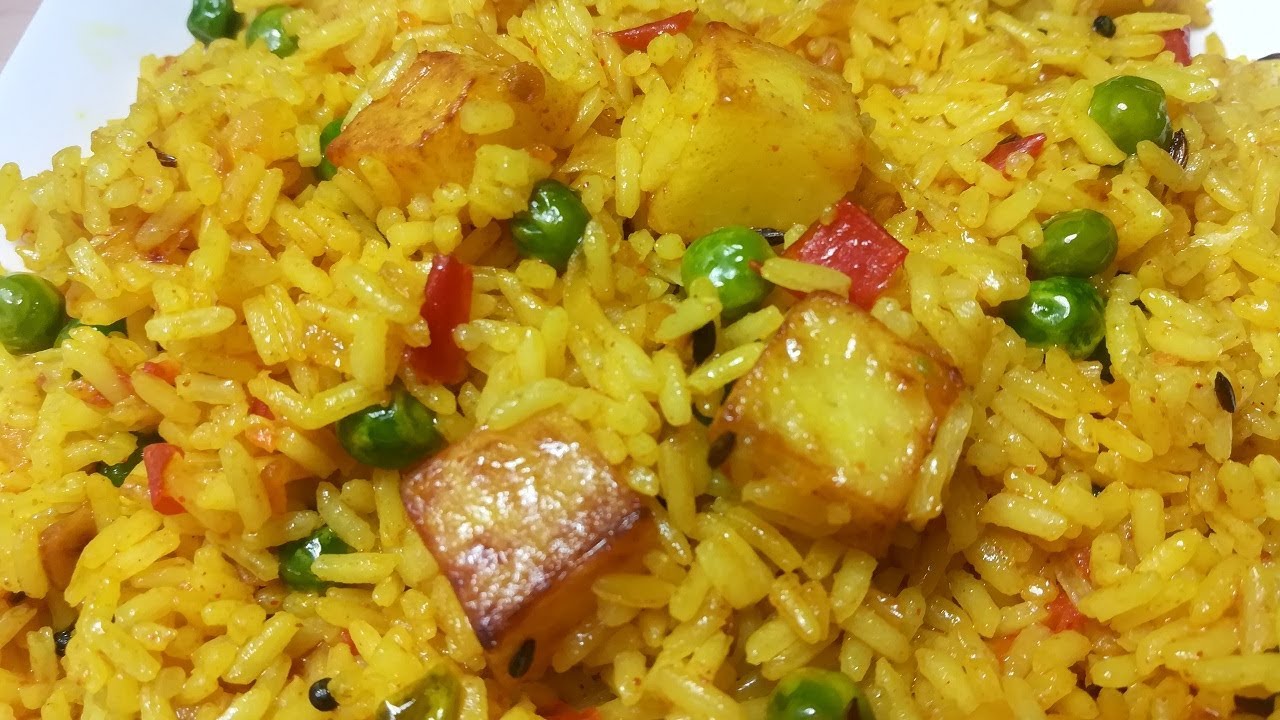 Download Aloo Fried Rice Recipe | Potato Fried Rice Recipe | Lunch Box Recipe