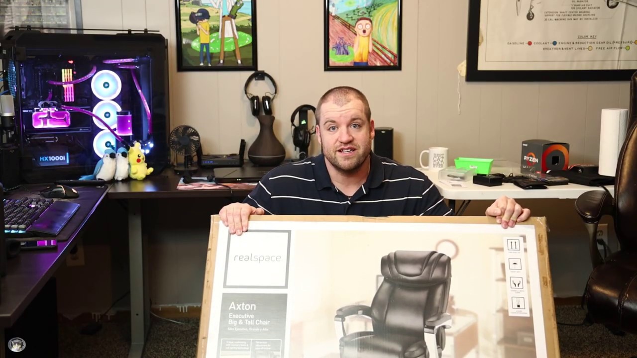 Realspace Axton Chair Unboxing Youtube