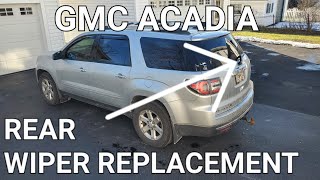 How to Replace your GMC Acadia Rear Wiper. #gmc #gmcacadia #diy #windshieldwipers