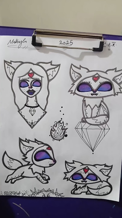 🔮🌙Maluna, born under a crystal moon. Every mark, every line, carries her calm fire. #oc #traditional