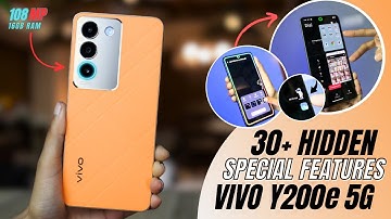 Vivo Y200e 5G Tips And Tricks 🔥 Hidden Top 30+ Special Features | Vivo Y200e