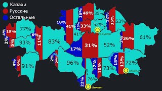 Сколько русских проживает в Казахстане | Процент по регионам