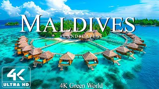 Мальдивы 4K Drone Nature Film - Успокаивающая фортепианная музыка - Природный ландшафт
