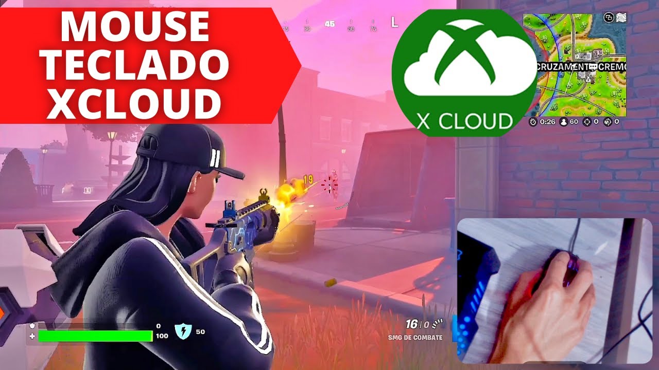 Gameplay de Fortnite Com Teclado e Mouse no Xcloud (Xbox Cloud Gaming  Extensão) 