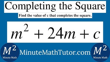 m^2+24m+c | Find the value of c that completes the square.