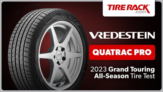 All season tires - Braking distance test - Vredestein Quatrac Pro vs.  Goodyear 4 seasons - YouTube