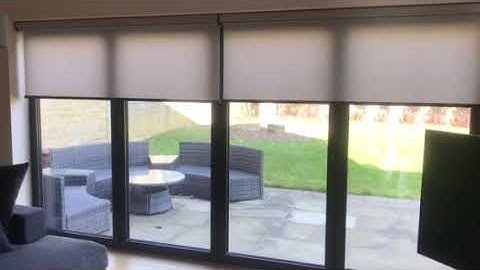 Somfy motorised roller blinds by Marsh & Co.