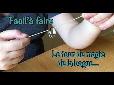 tour de magie bague ficelle