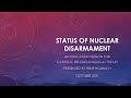 RUN Education Session: Status of Nuclear Disarmament