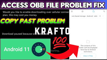 ANDROID 11 : How To Access Pubg/Bgmi Obb File After Update Android 11🔥Bgmi Obb File Access Problem
