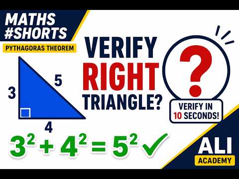 how to verify that given sides are sides of right angle triangle #shorts punjab boards