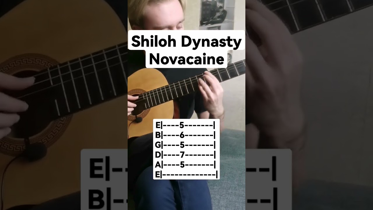 Shiloh Dynasty - Novacaine, guitar tab ♥️