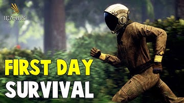 First Day Survival - Icarus New Open World Crafting Base Building Survival Gameplay