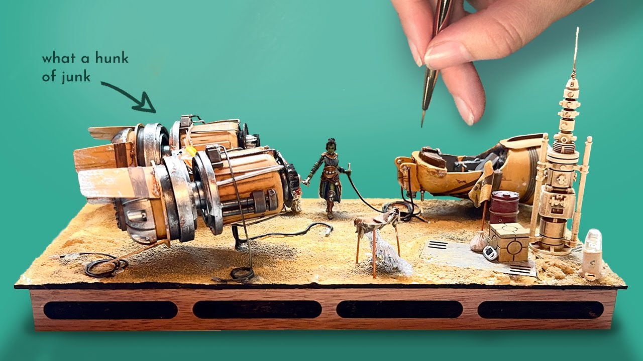 We turned trash into a Star Wars Podracer Diorama!