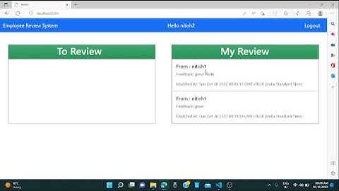 Employee Review System || Coding Ninjas || Backend Skill Test || test 2
