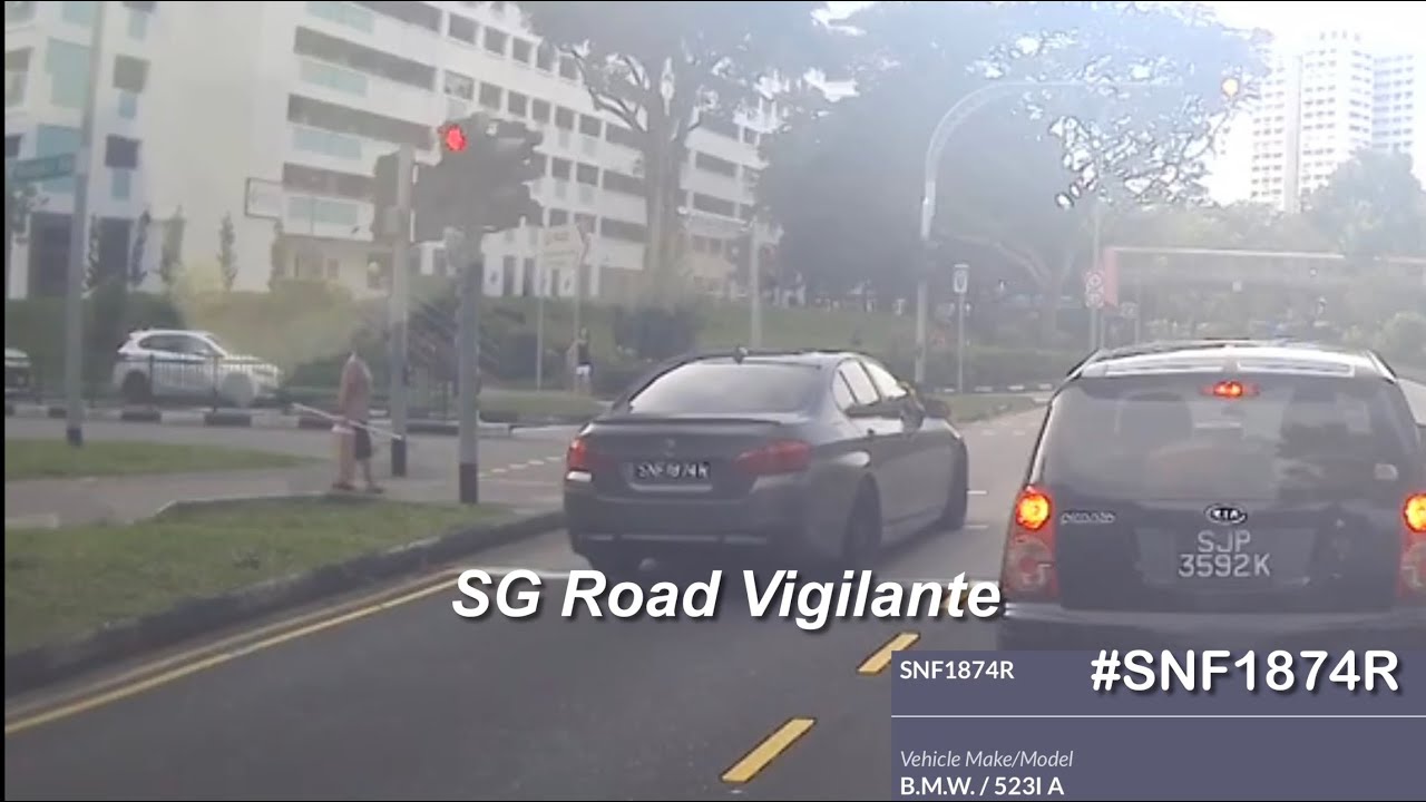 9jun2025 bukit panjang road #SNF1874R bmw 523 fail to conform to red ...