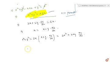 Find the differential equation of all the circles which pass thorough the origin and whose centr...