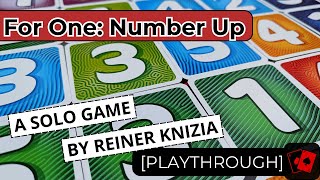 Playthrough | For One: Number Up (For One Solo Game Series by Reiner Knizia) screenshot 1