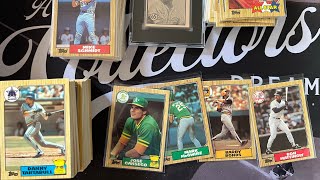 Breaking a 1987 Topps Tiffany Baseball Set - Pt 2 Limited Collector’s Edition