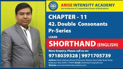 CHAPTER 11, 42  Double  Consonants PR  Series