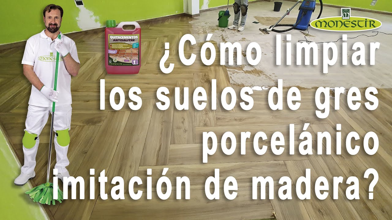 Cómo limpiar suelo porcelánico imitación madera