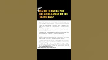 Key Risks in Drafting FIDIC Contracts: A Comprehensive Overview