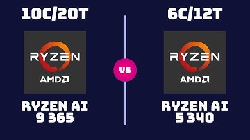 AMD Ryzen AI 9 365 vs AI 5 340 – CPU Comparison