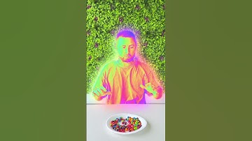 The Rainbow Effect from Skittles 😳🌈😄 #shorts #khamitovy #martaandrustam