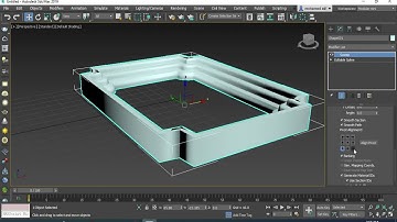 sweep & smooth modifiers - 3Ds max tutorial