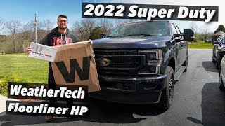 2022 Ford Super Duty Lariat  WeatherTech Floorliner HP Install