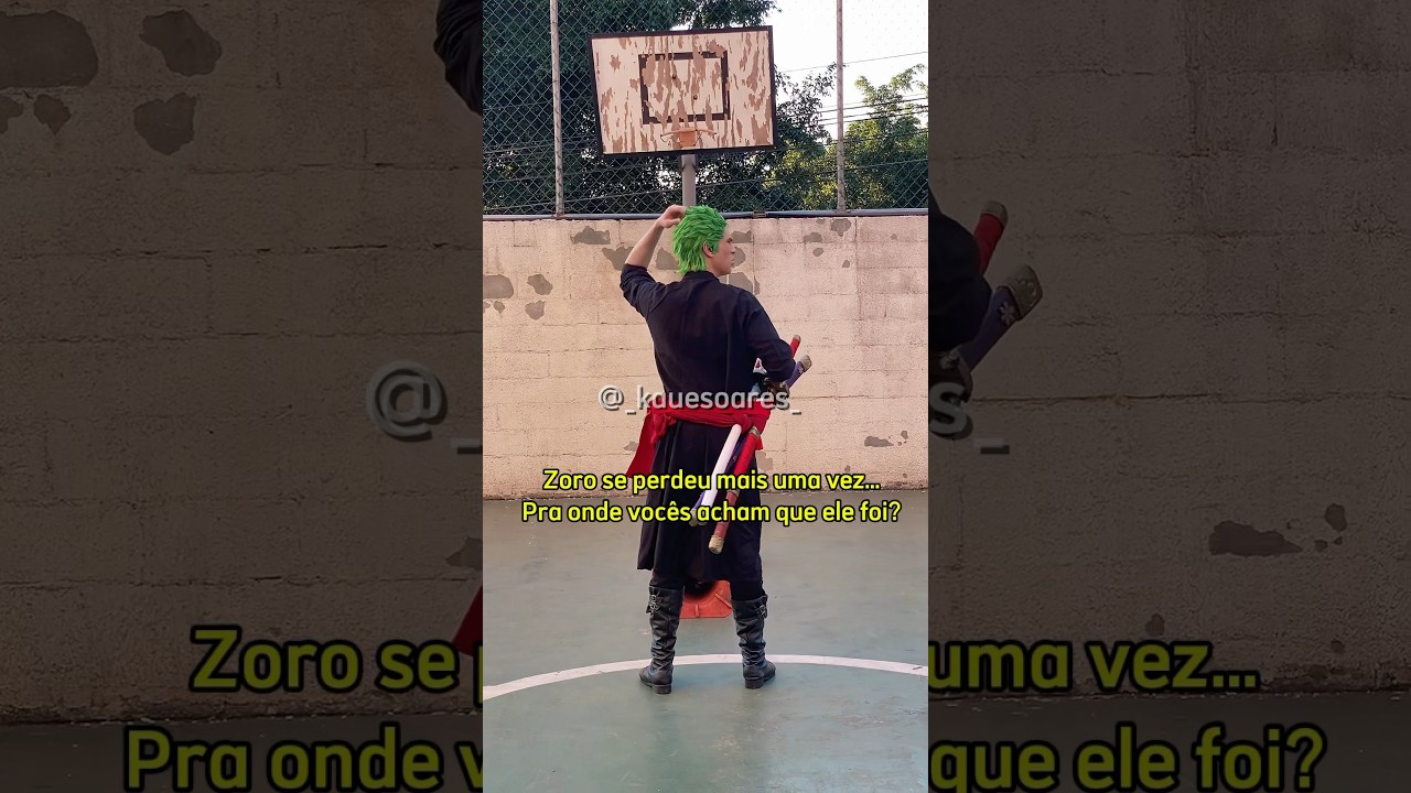 Zoro se perdeu - One Piece Cosplay #onepiece #onepiececosplay #shorts