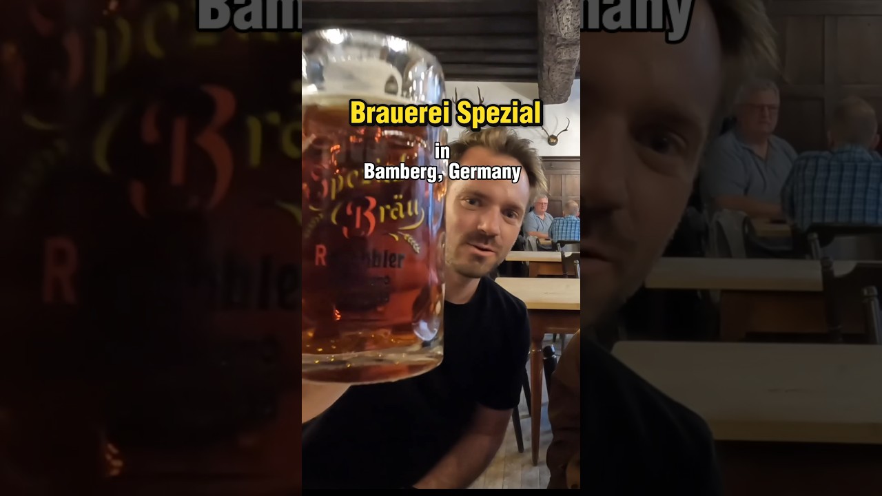 Trying a Smoked Beer in Bamberg, Germany 🔥🍻🇩🇪 