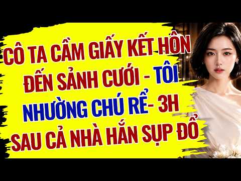 CÔ TA CẦM GIẤY KẾT HÔN ĐẾN SẢNH CƯỚI - TÔI NHƯỜNG CHÚ RỂ- 3H SAU CẢ NHÀ HẮN SỤP ĐỔ - NTF060